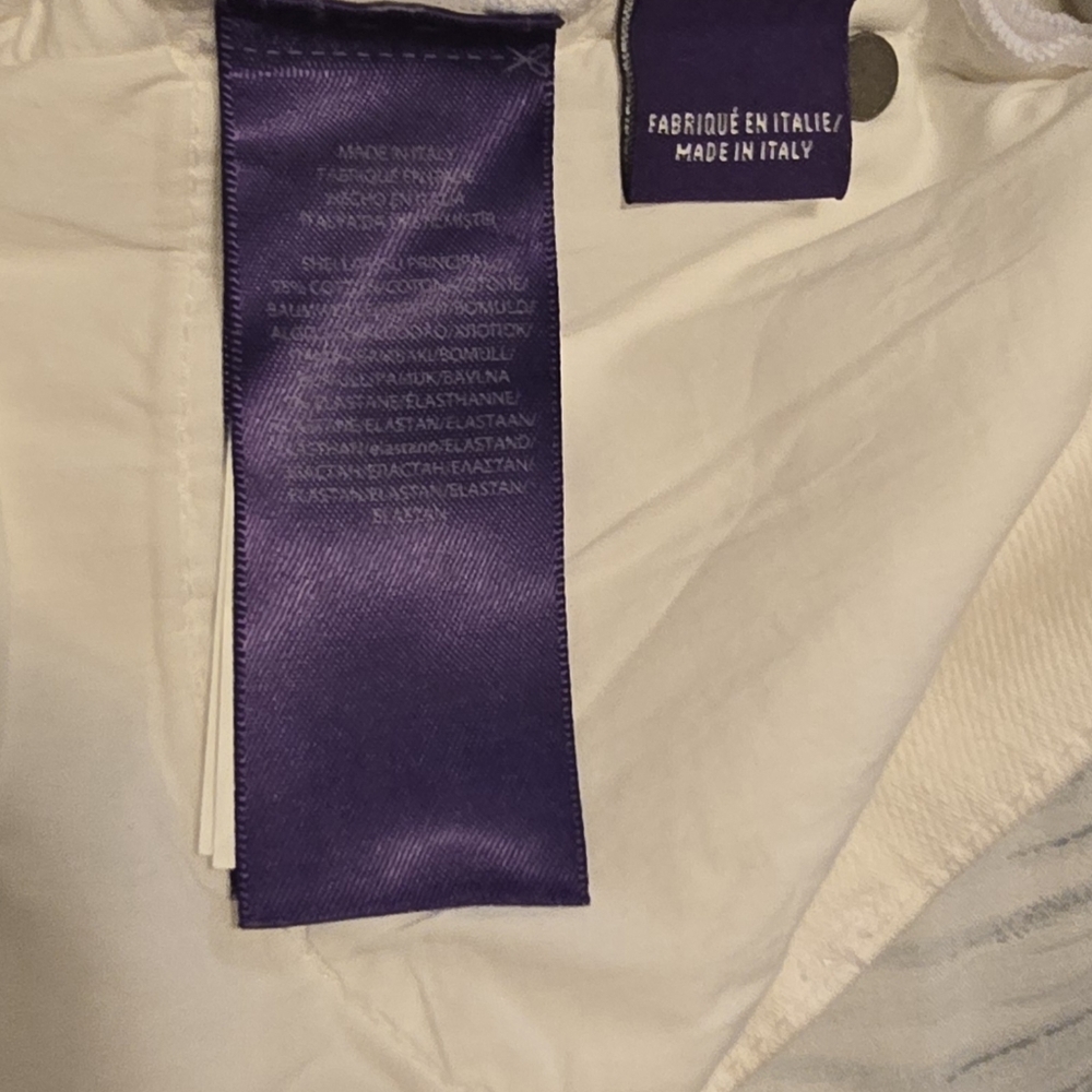 Ralph Lauren Purple Label Women's White Slim Fit Jeans 27 - Picture 8 of 9